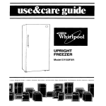 Whirlpool EV150FXR User's Manual