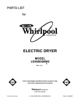 Whirlpool LE5650XMW2 User's Manual