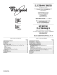 Whirlpool W10224575A User's Manual