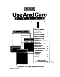 Whirlpool TT14DKXBN11 User's Manual