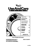 Whirlpool SF385PEY User's Manual