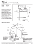 Whirlpool SF357BEK User's Manual