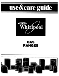 Whirlpool SF335EEPW0 User's Manual