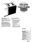 Whirlpool SES370X User's Manual