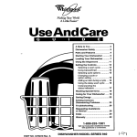 Whirlpool SERIES 940 User's Manual