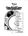 Whirlpool RS386PXB User's Manual