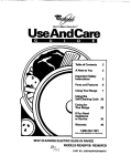 Whirlpool RS385PCB User's Manual