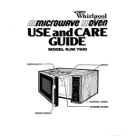 Whirlpool RJM7600 User's Manual