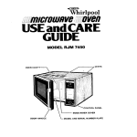 Whirlpool RJM 7450 User's Manual