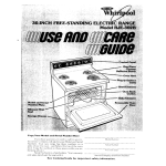 Whirlpool RJE302B User's Manual