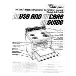 Whirlpool RIE360B User's Manual