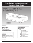 Whirlpool RH3730 Series User's Manual