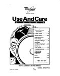 Whirlpool RF367PXD User's Manual