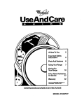 Whirlpool RF330PXY User's Manual