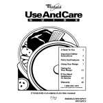 Whirlpool RF315PCY User's Manual