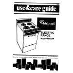 Whirlpool RF0100XR User's Manual