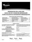 Whirlpool Refrigerator ET8MTKXKQ01 User's Manual