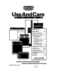 Whirlpool REC3622D User's Manual