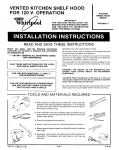 Whirlpool RCH3660 User's Manual