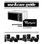 Whirlpool MW8600XS User's Manual