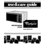 Whirlpool MW8570XR User's Manual
