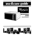Whirlpool MW8500XS User's Manual