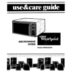 Whirlpool MW8200XR User's Manual