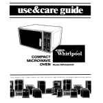 Whirlpool MW3500XM User's Manual