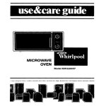 Whirlpool MW3200XP User's Manual