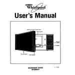 Whirlpool MTZ080XY User's Manual