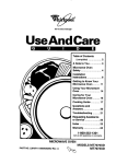 Whirlpool MT7070XD User's Manual