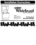 Whirlpool Microwave Range User's Manual