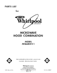 Whirlpool MH660XV-1 User's Manual