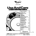 Whirlpool MG8120XD User's Manual