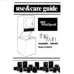 Whirlpool LT4900XS User's Manual