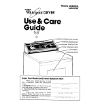 Whirlpool LE5530XK User's Manual