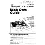 Whirlpool LA9800XK User's Manual