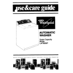 Whirlpool LA7900XP User's Manual