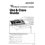 Whirlpool GLA7900XK User's Manual