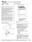 Whirlpool GFG471LV User's Manual