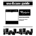 Whirlpool GDU3024XL User's Manual