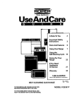 Whirlpool FGS387Y User's Manual