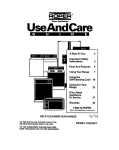 Whirlpool FGS385Y User's Manual