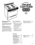 Whirlpool FGP210V User's Manual