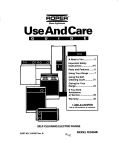 Whirlpool FES364B User's Manual