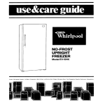 Whirlpool EV15HK User's Manual