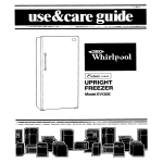 Whirlpool EV130E User's Manual