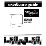 Whirlpool EV0G0F User's Manual