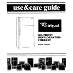 Whirlpool ETIGJM User's Manual