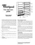 Whirlpool EEV 201 X User's Manual